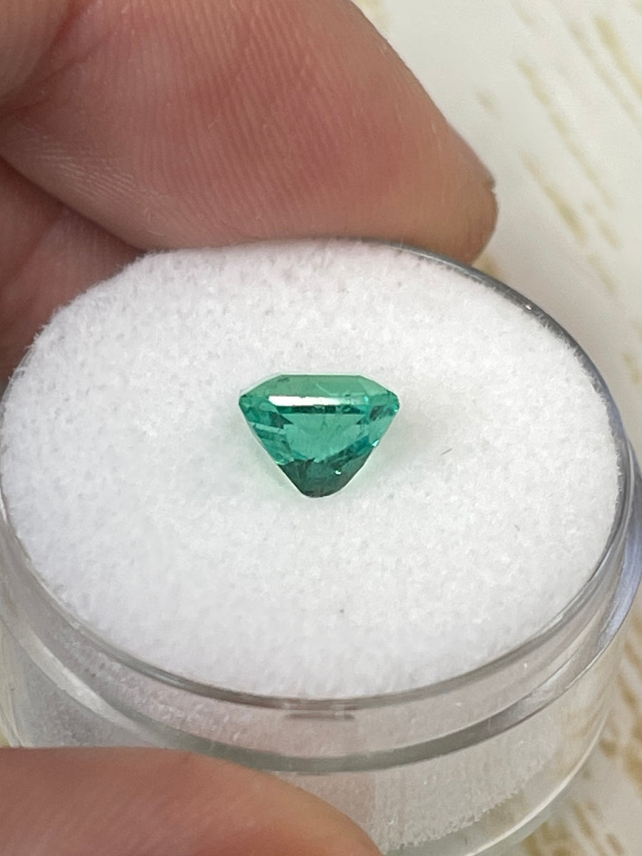 Stunning 1.42 Carat Bluish Green Natural Colombian Emerald