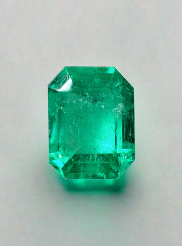 4.64 Carat 11x9 Vivacious Bluish Classic Green Natural Loose Colombian Emerald-Emerald Cut