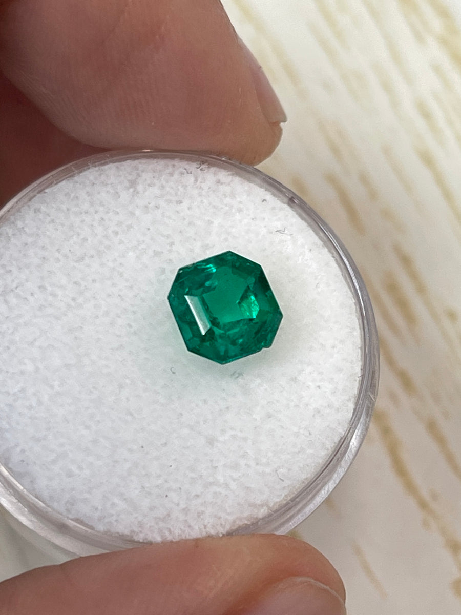 AAA+ Grade Colombian Emerald - 1.78 Carat - Mesmerizing Asscher Cut