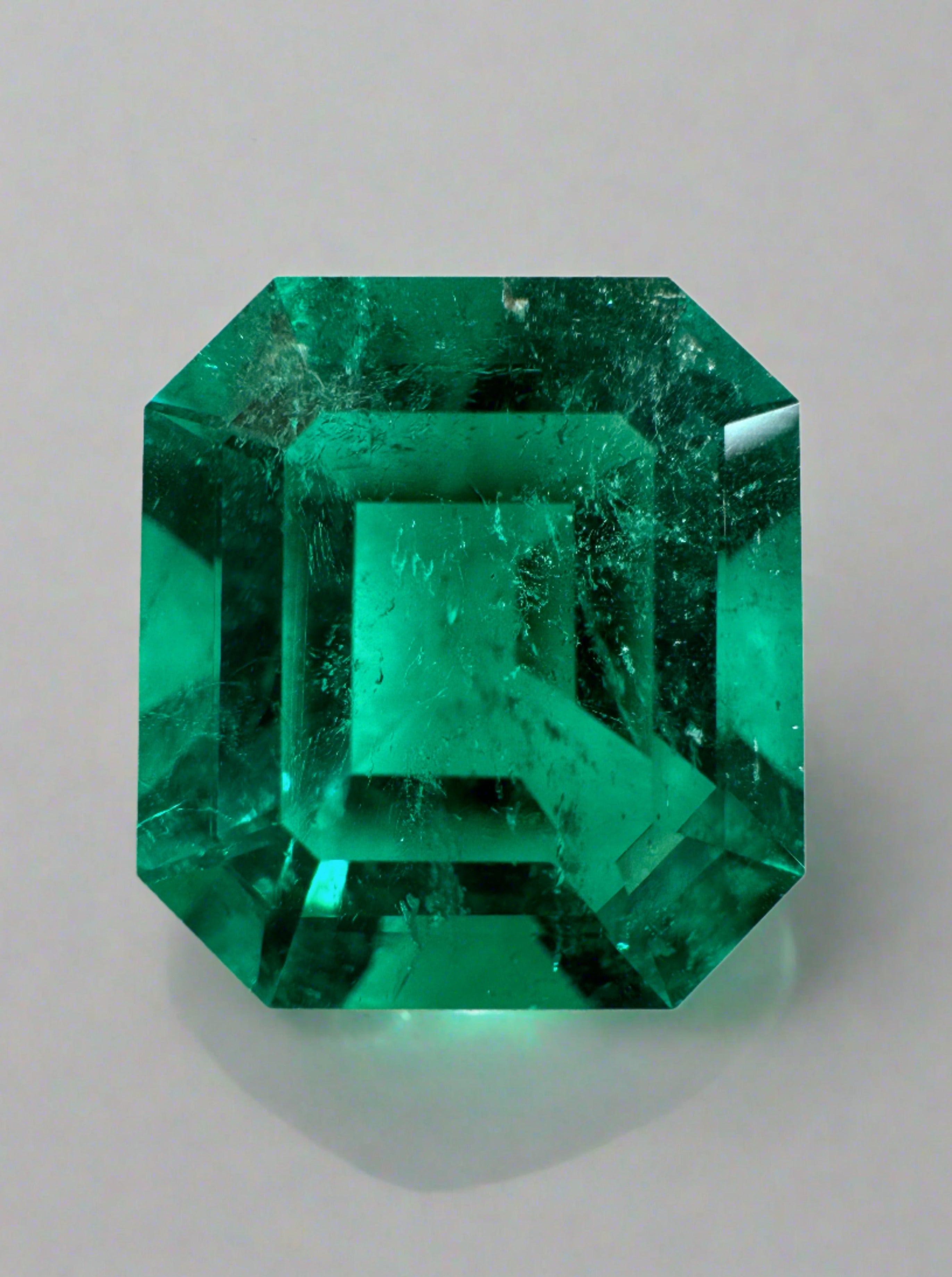 7.51 Carat GIA Certified 13x12 Investment Quality Natural Loose Colombian Emerald- Emerald Cut - JR Colombian Emeralds