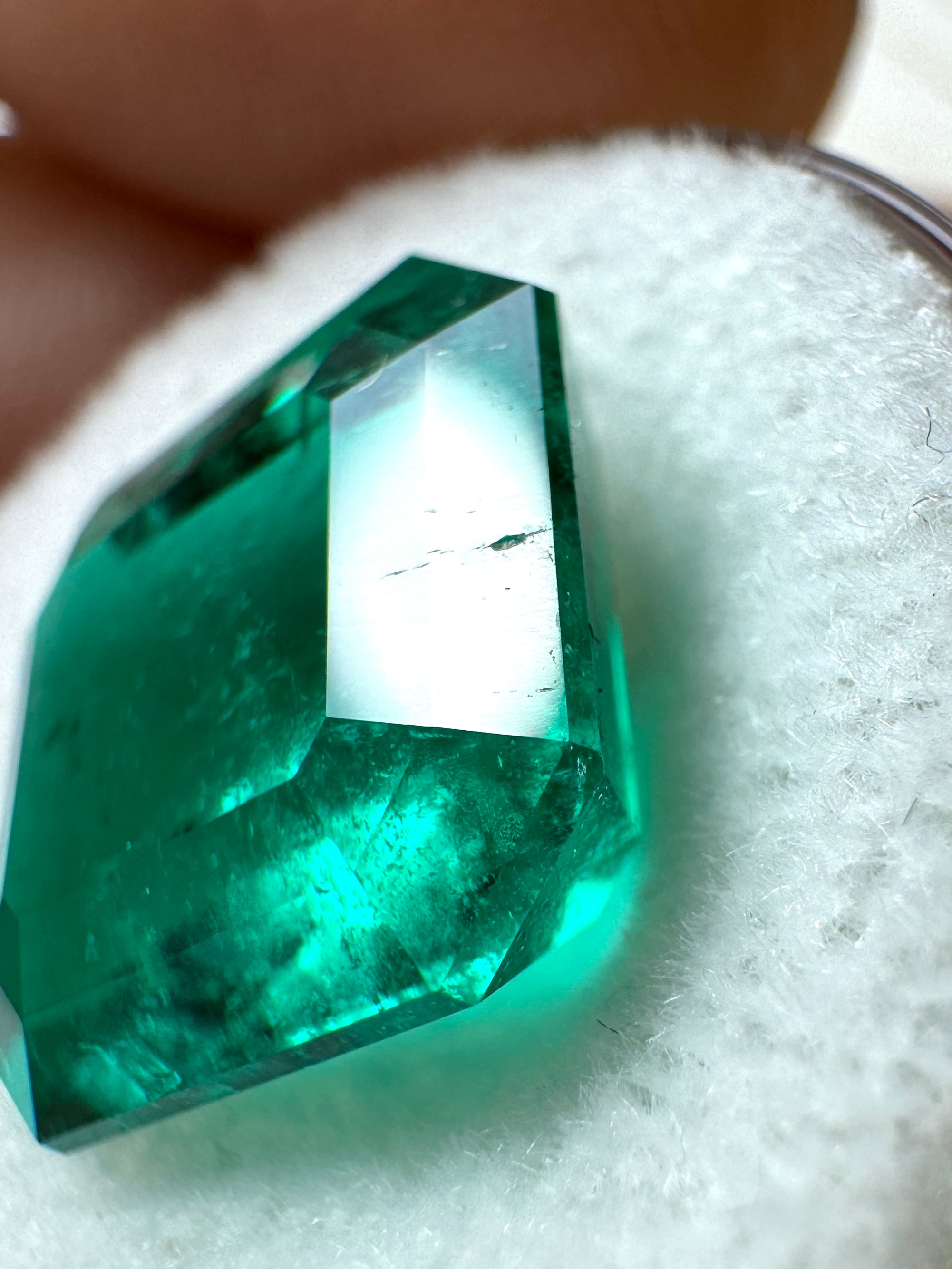 7.51 Carat GIA Certified 13x12 Investment Quality Natural Loose Colombian Emerald- Emerald Cut - JR Colombian Emeralds