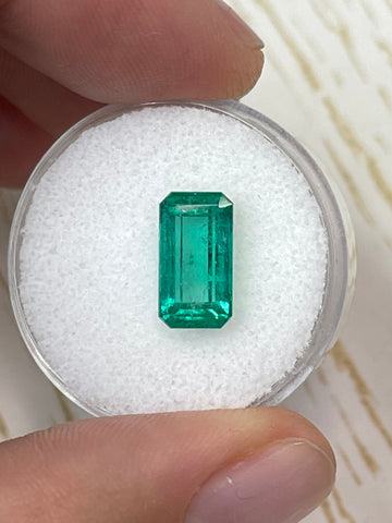 2.70 Carat Yellowish Elongated Emerald Cut Gemstone - Dimensions 11.4x6