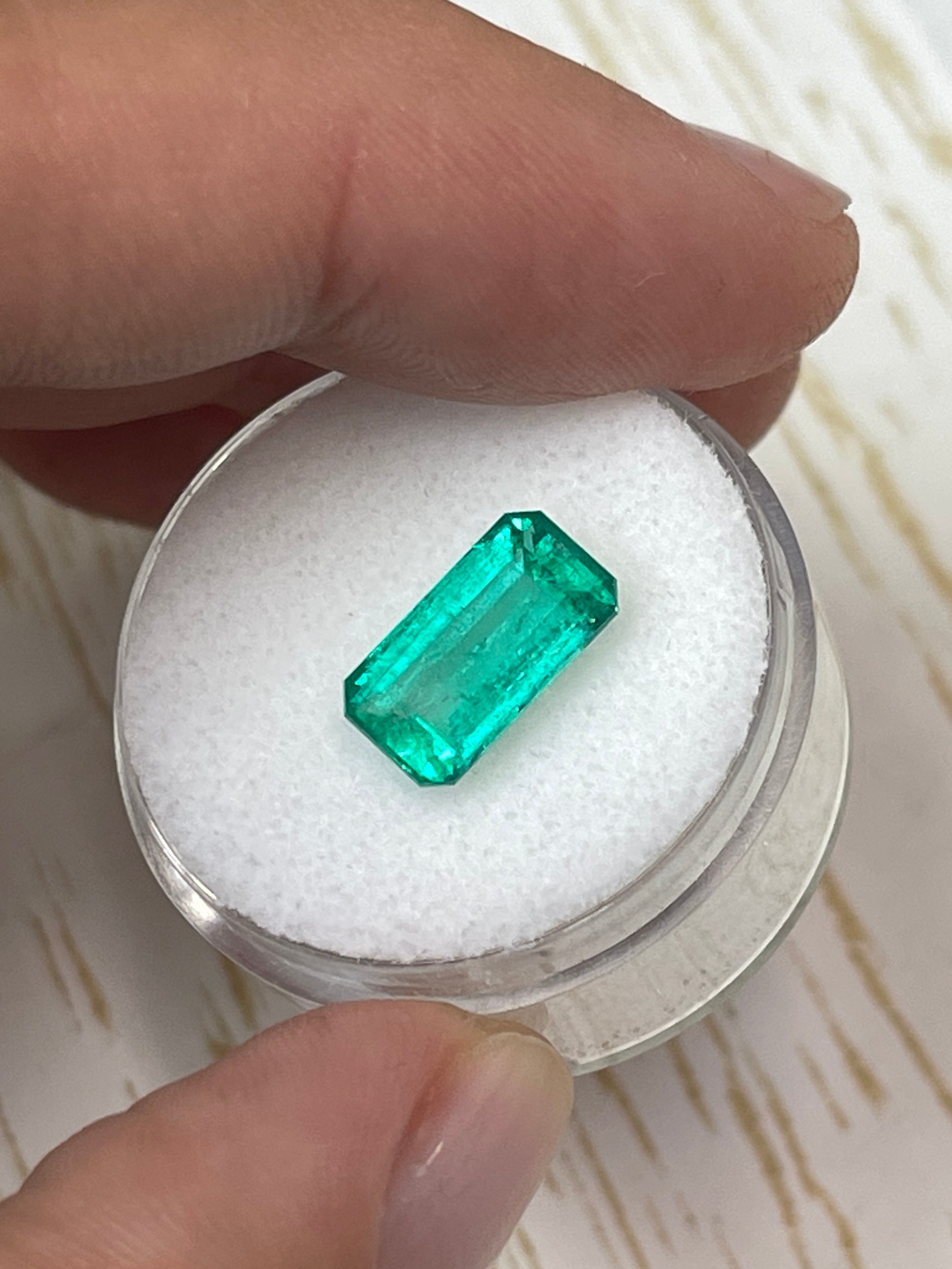 Large Yellowish Elongated Emerald Cut Gem - 2.70 Carat Weight