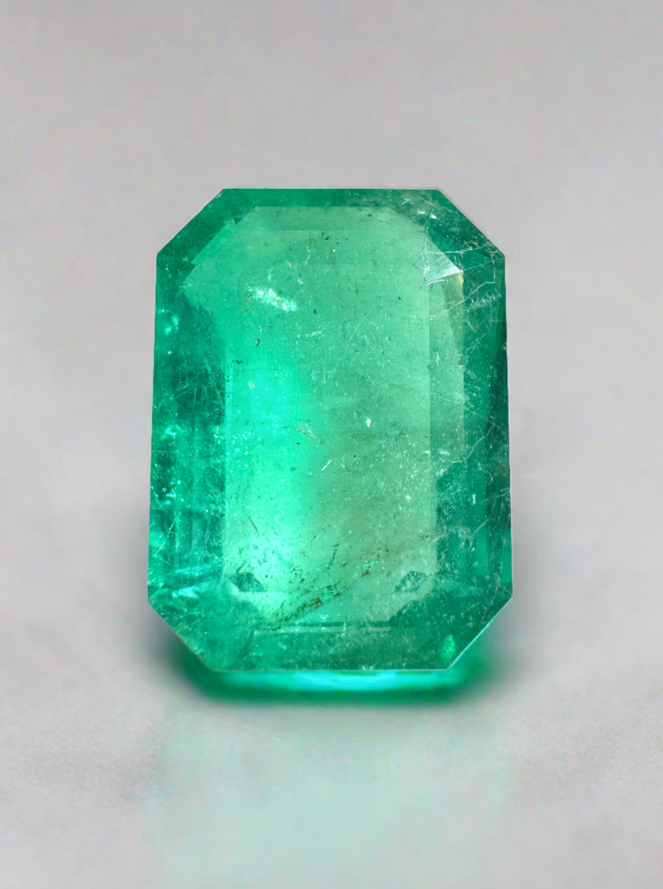 9.52 Carat HUGE 15.4x11.50 Natural Loose Colombian Emerald-Emerald Cut - JR Colombian Emeralds