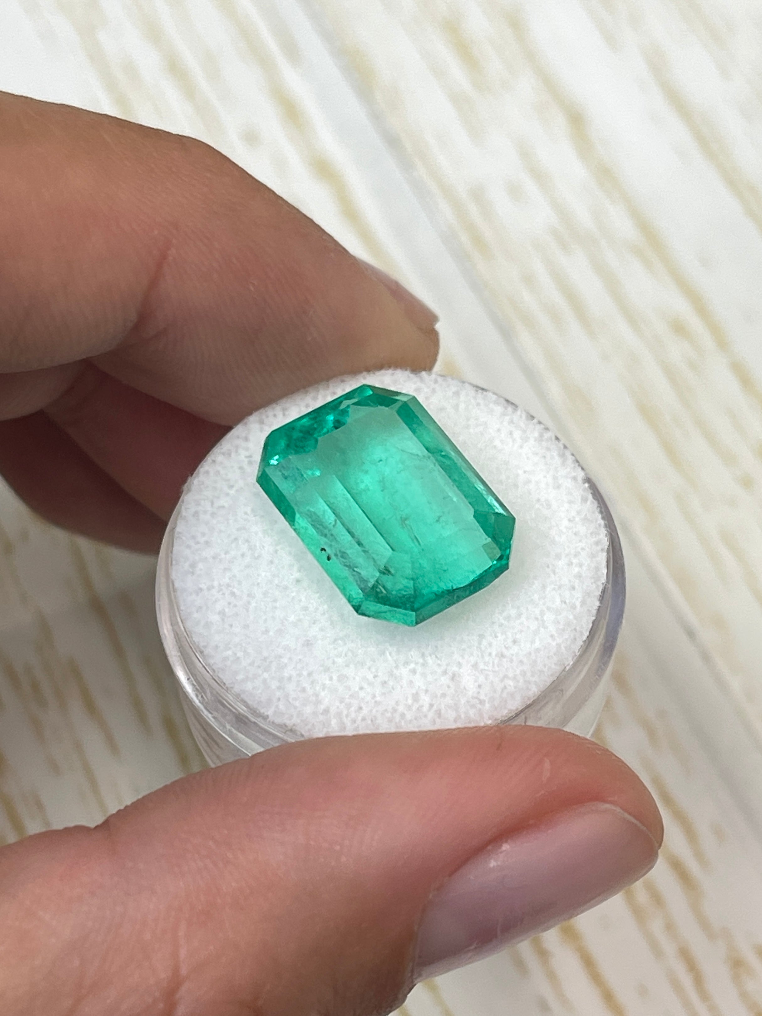 Emerald Cut 12.12 Carat Colombian Emerald - Classic Natural Gem, 16x12 Size