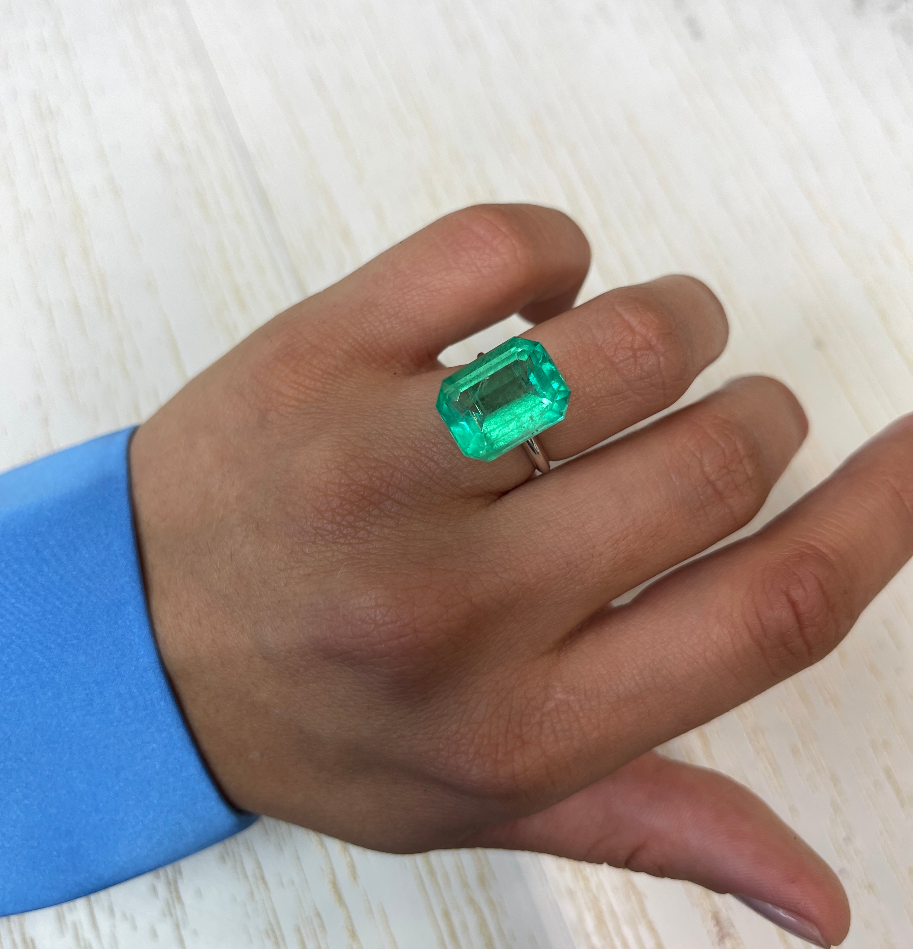 12.11 Carat GIA Certified 16x12 Classic Natural Loose Colombian Emerald- Emerald Cut - JR Colombian Emeralds