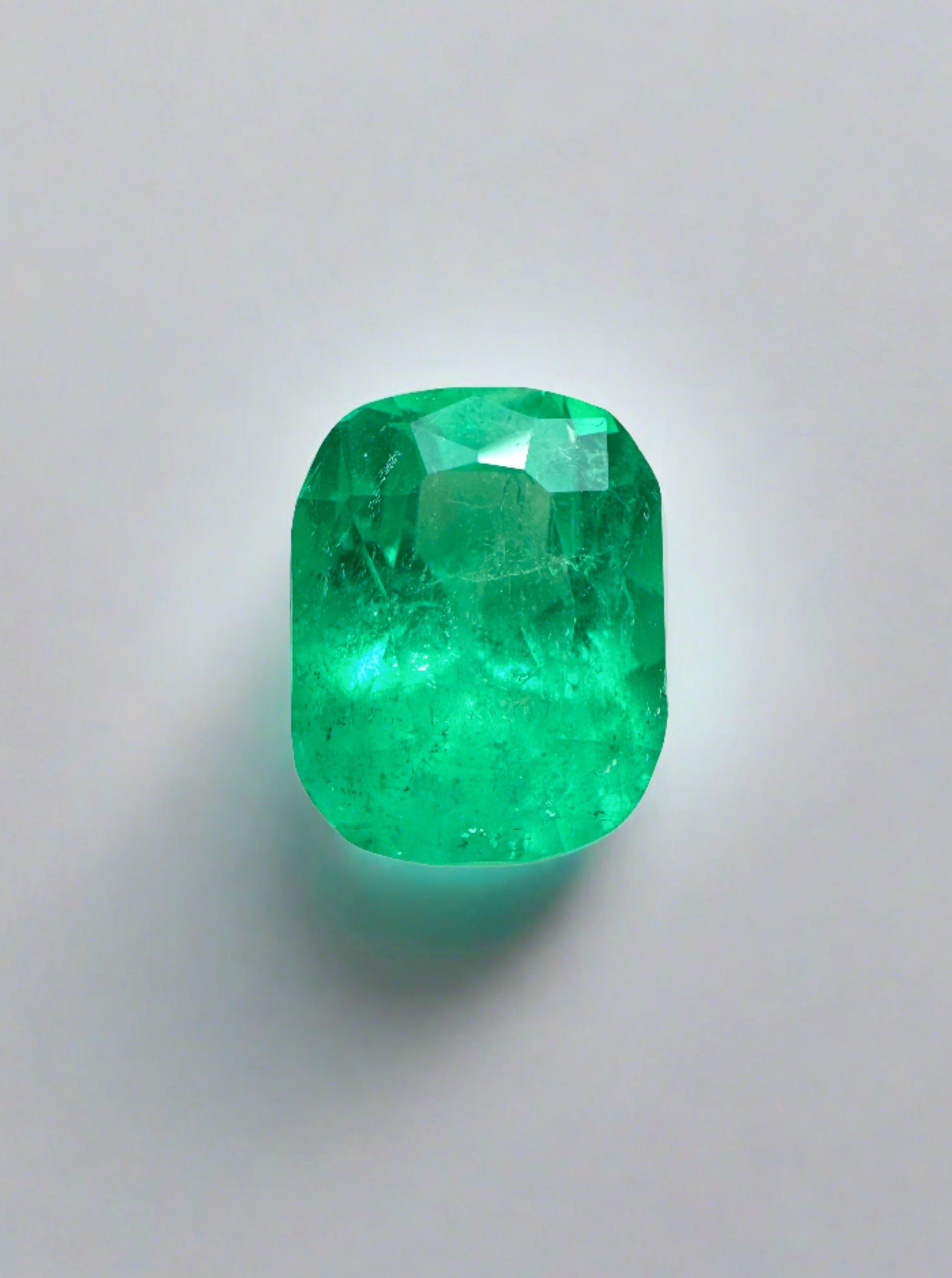 Remaining balance for stunning solitaire masterpiece - 1.73 Carat Spring Green Natural Loose Colombian Emerald-Elongated Cushion Cut (Copy) - JR Colombian Emeralds