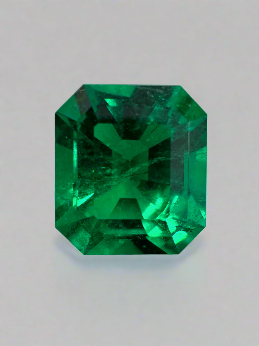 1.99 Carat 8x7 AAA+ Minor Oil Natural Loose Colombian Emerald-Emerald Cut