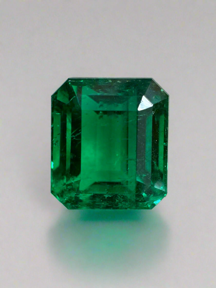 2.05 Carat 7.5x6.5 AAA+ Investment Vivid Natural Loose Colombian Emerald-Emerald Cut