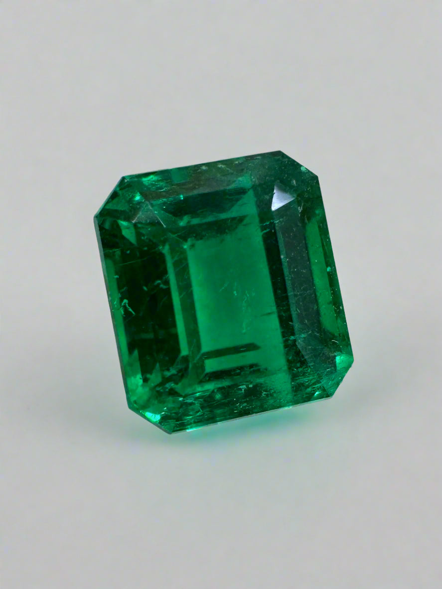 2.05 Carat 7.5x6.5 AAA+ Investment Vivid Natural Loose Colombian Emerald-Emerald Cut - JR Colombian Emeralds