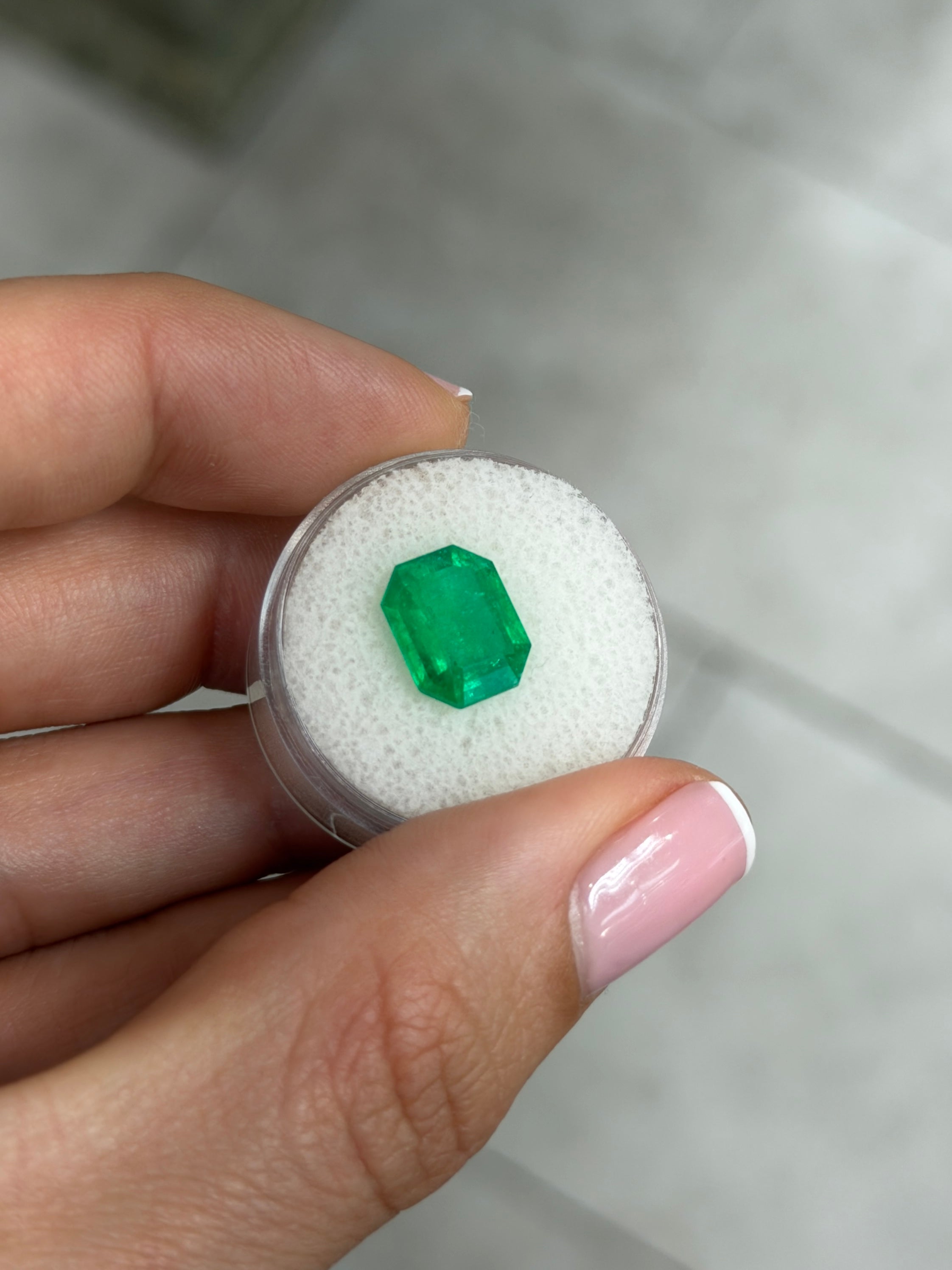 3.30 Carat 11x9 Muzo Classic Green Natural Loose Colombian- Emerald Cut