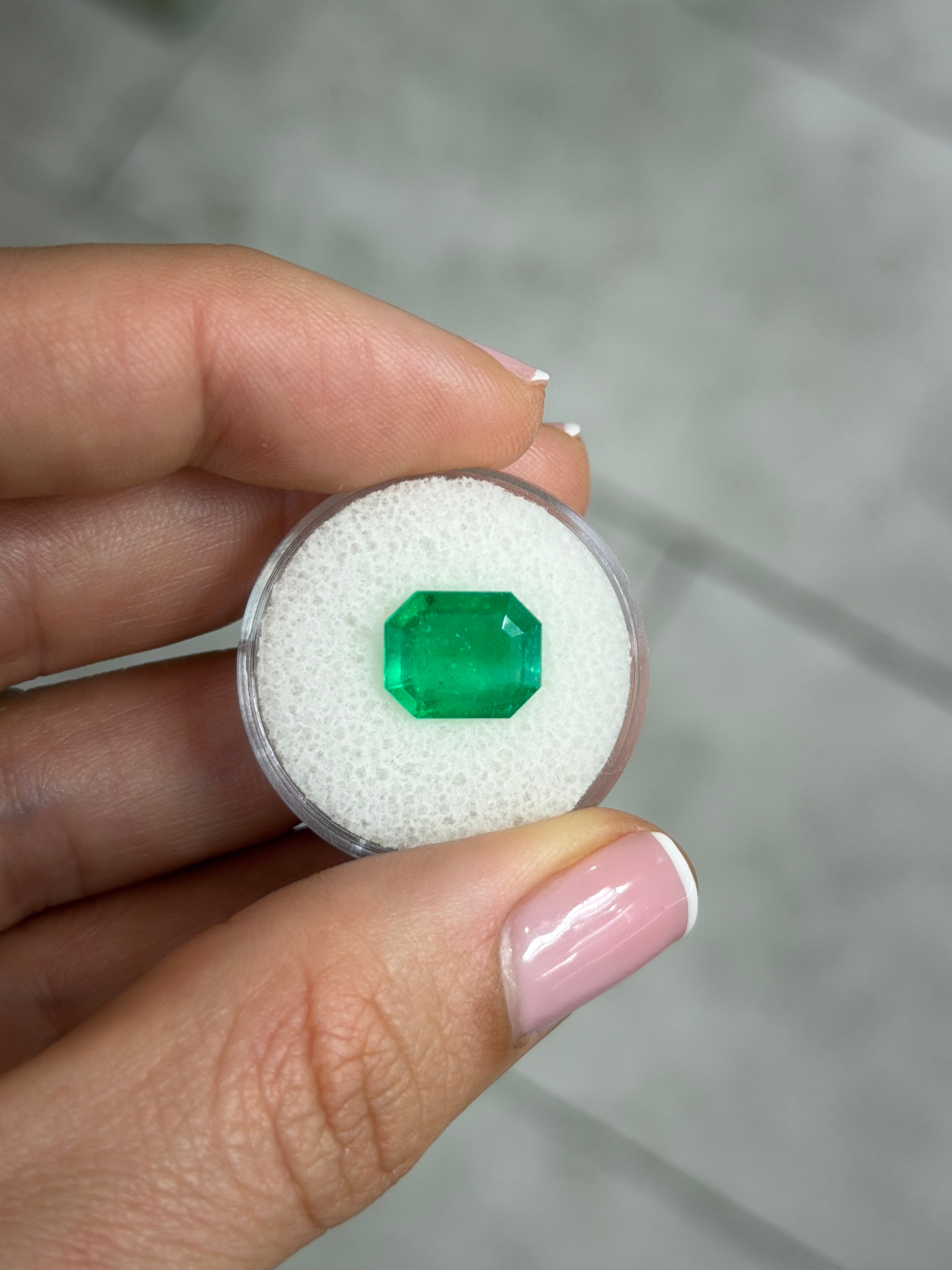 3.30 Carat 11x9 Muzo Classic Green Natural Loose Colombian- Emerald Cut