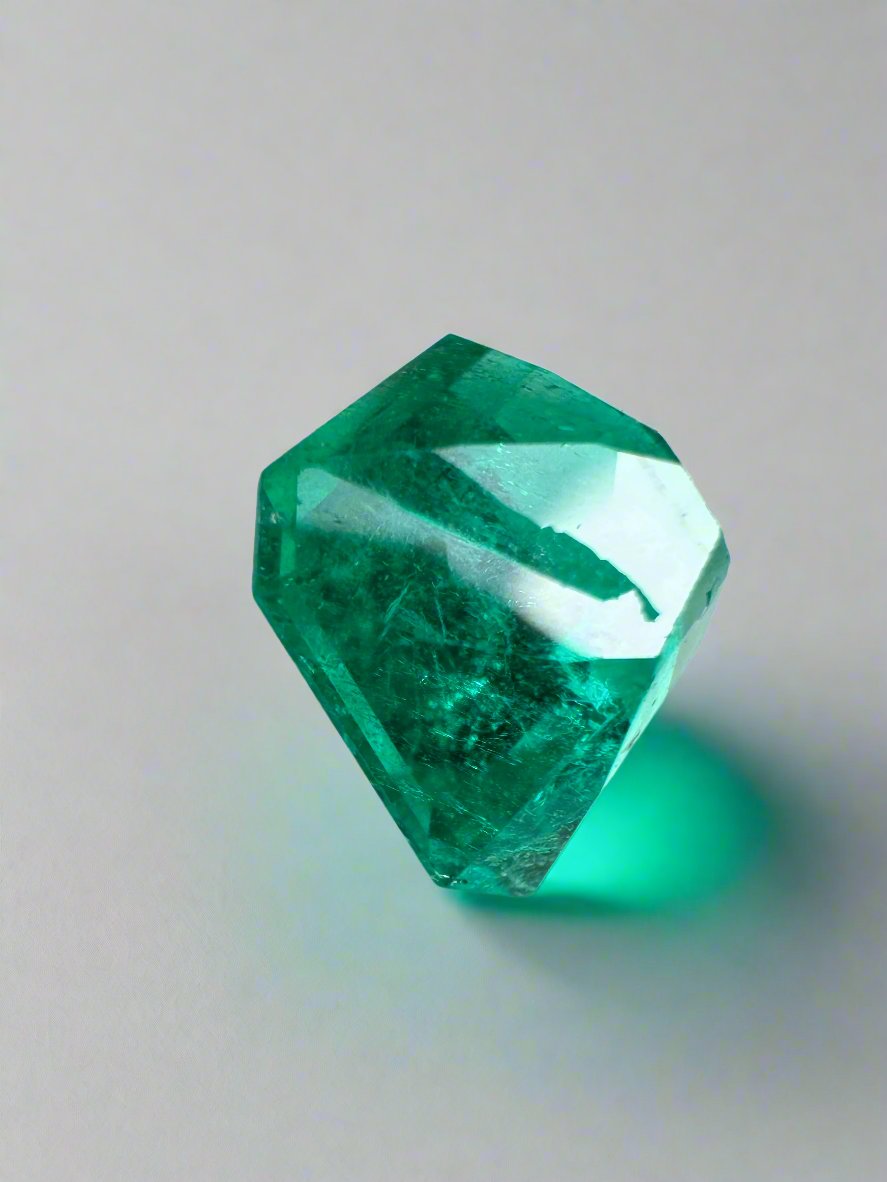 2.15 Carat 8.2x8.2 Muzo Vivid Green Natural Loose Colombian Emerald- Asscher Cut