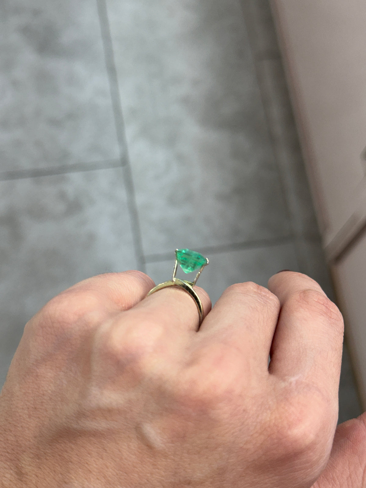 4.66 Carat 11x9 Gemmy Green Natural Loose Colombian Emerald-Emerald Cut