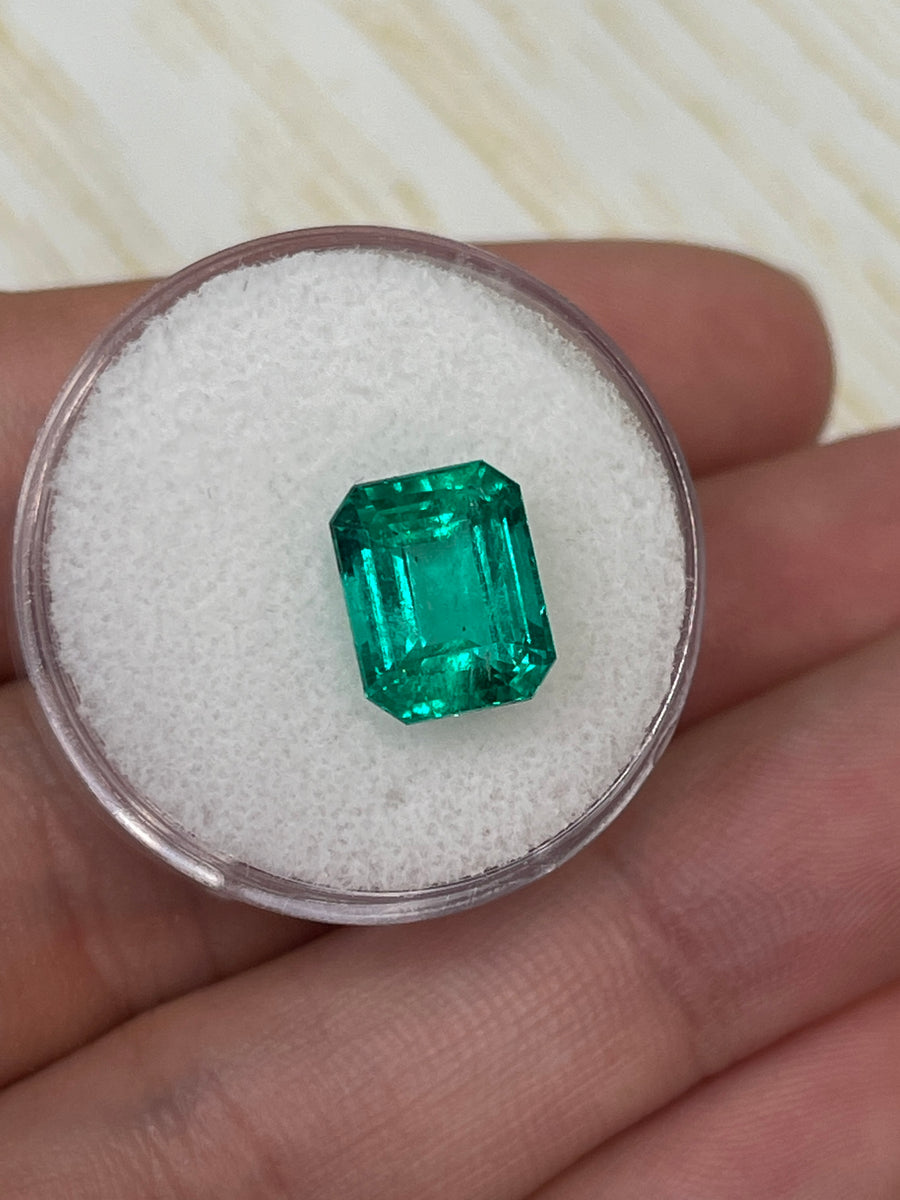 3.73 Carat 10x8 AAA+ Muzo Classic Colombian Emerald-Emerald Cut
