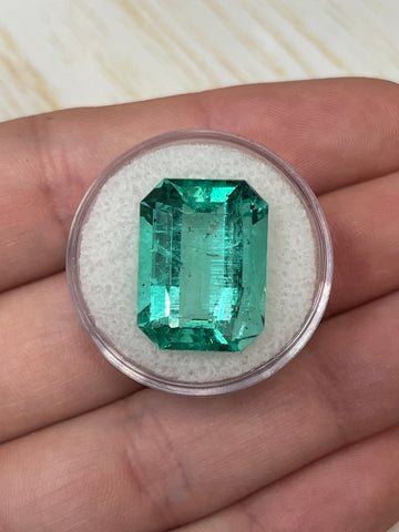 17.10 Carat HUGE 19x14 Crystal Clear Classic Natural Loose Colombian Emerald- Emerald Cut
