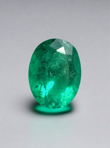 2.24 Carat 10x8 Vivid Muzo Green Natural Loose Colombian Emerald-Oval Cut