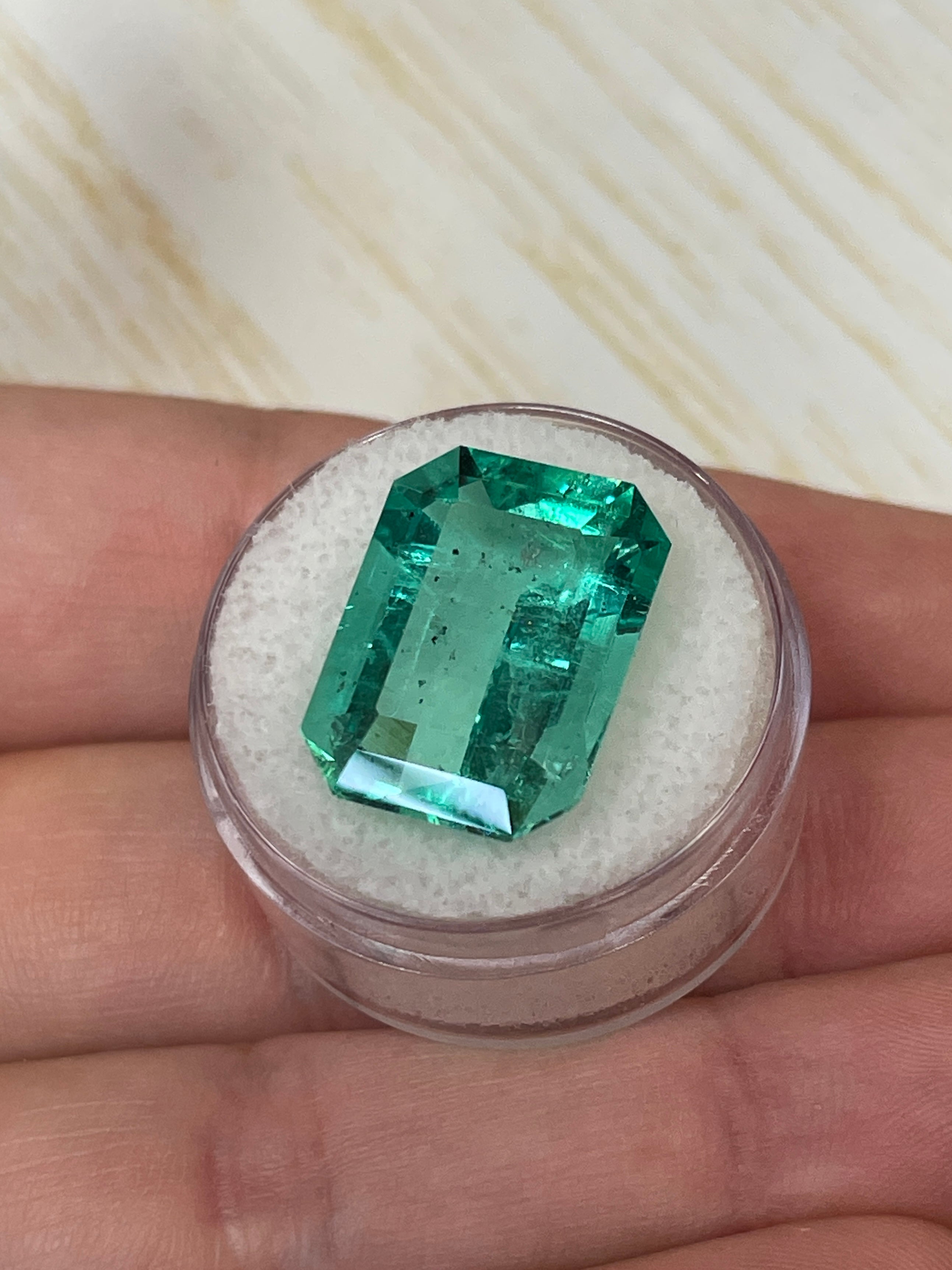 17.12 Carat GIA CERTIFIED HUGE 19x14 Crystal Clear Classic Natural Loose Colombian Emerald- Emerald Cut - JR Colombian Emeralds