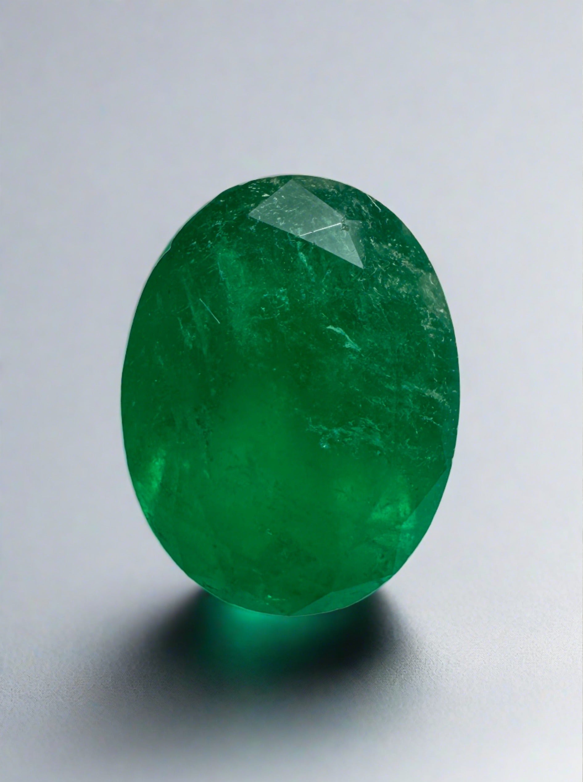 2.46 Carat Intense Forest Green Natural Loose Colombian Emerald-Oval Cut - JR Colombian Emeralds