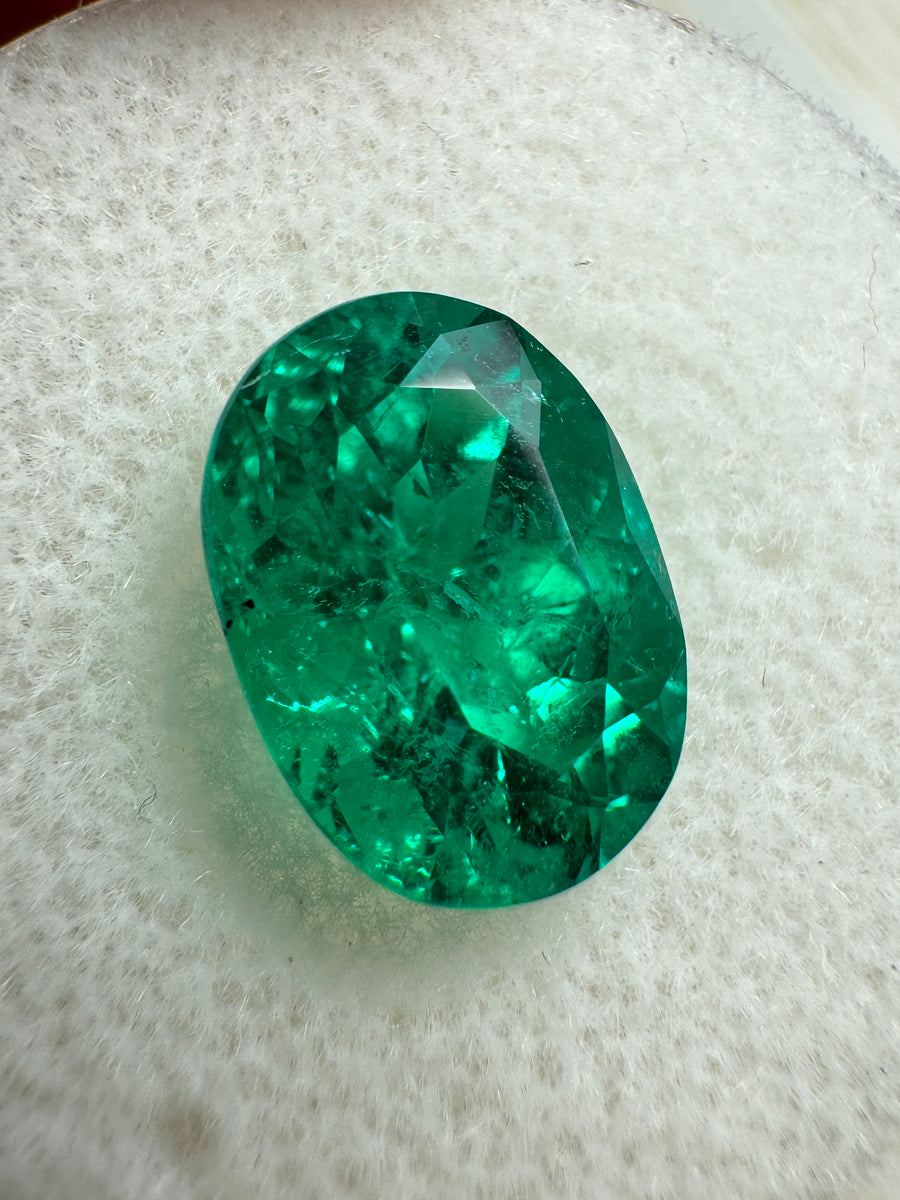 2.89 Carat GIA certified 11x8 AAA+ MUZO GREEN Loose Colombian Emerald-Oval Cut