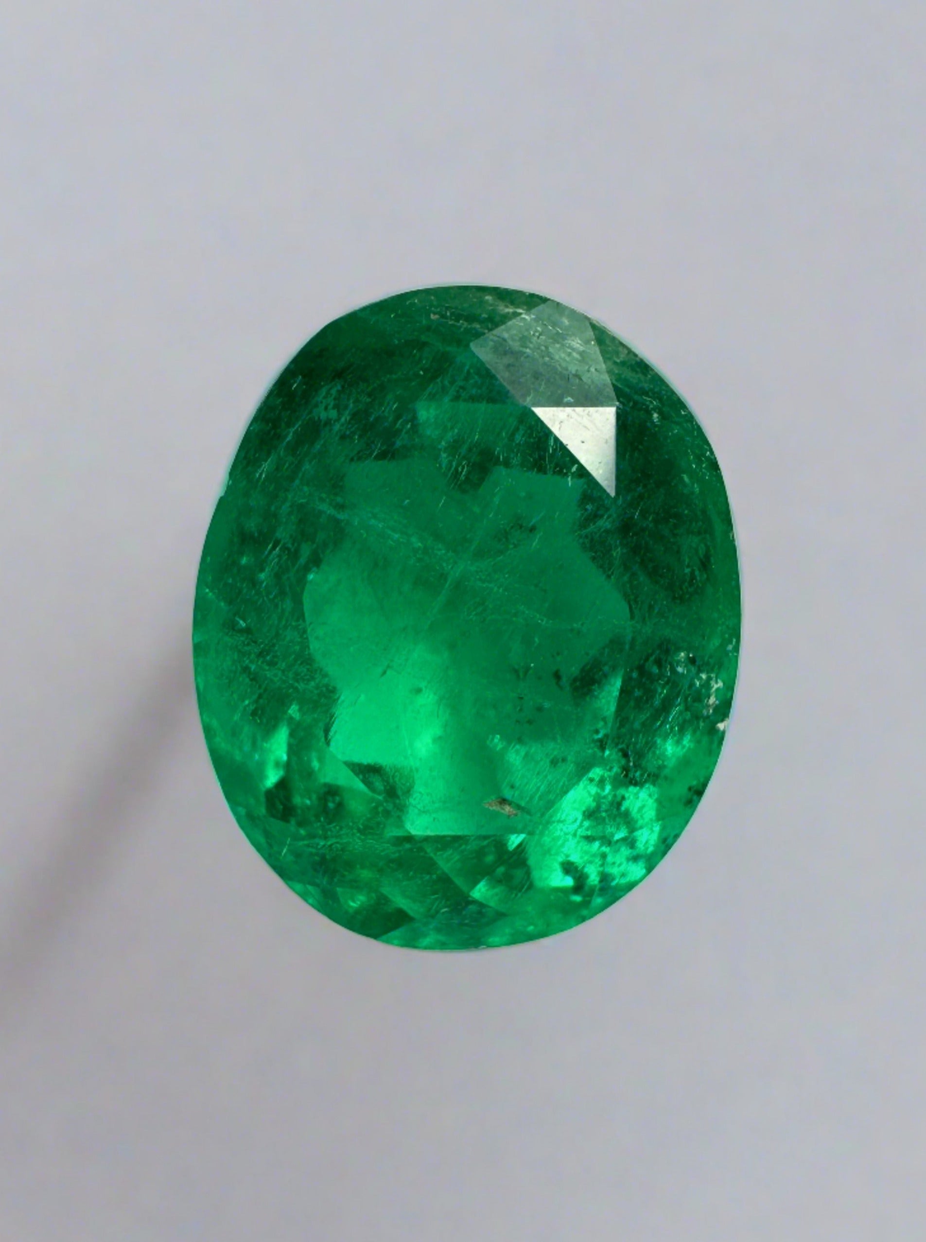 3.26 Carat Classic Muzo Green Natural Loose Colombian Emerald-Oval Cut - JR Colombian Emeralds