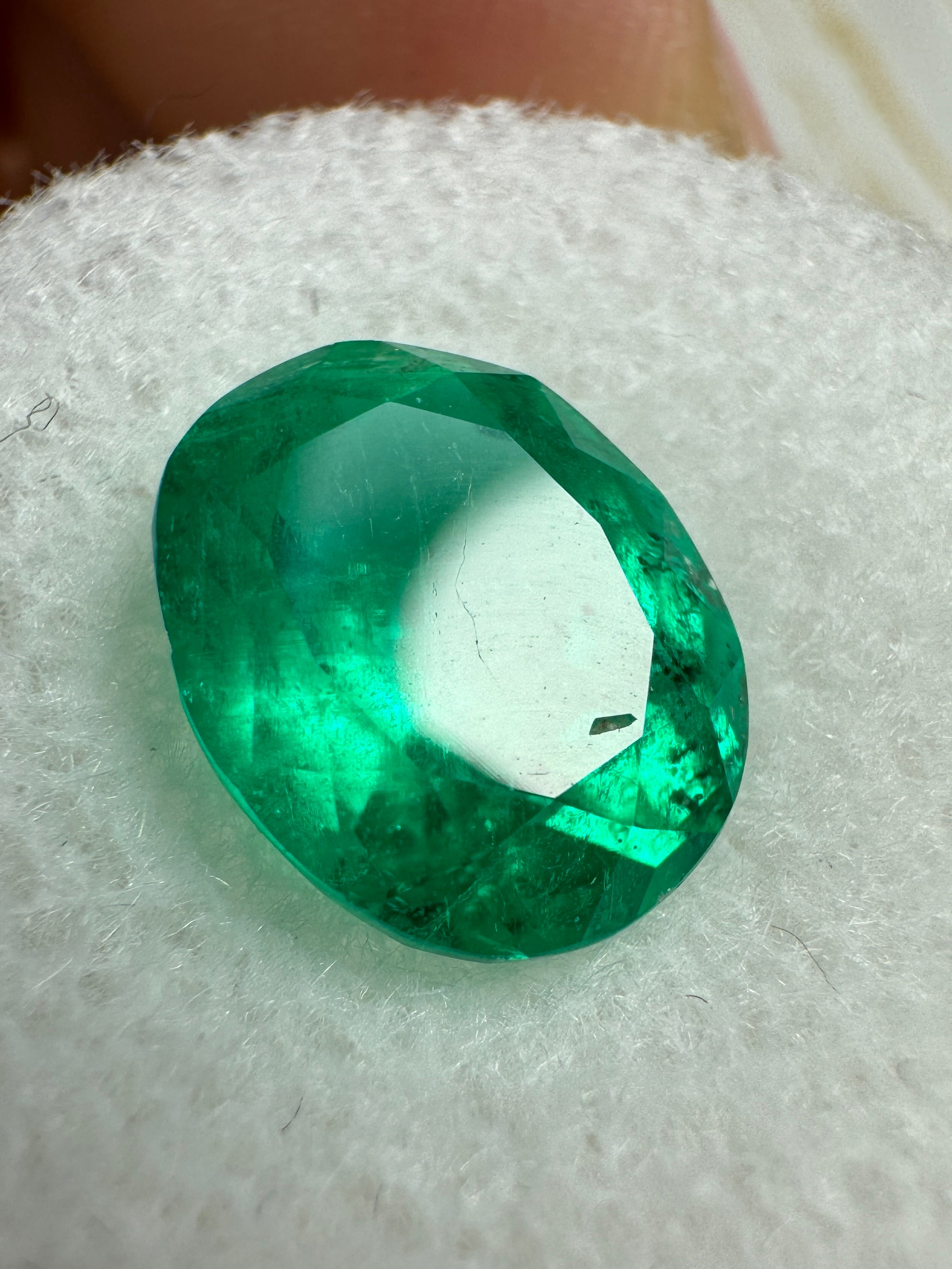 3.26 Carat Classic Muzo Green Natural Loose Colombian Emerald-Oval Cut - JR Colombian Emeralds