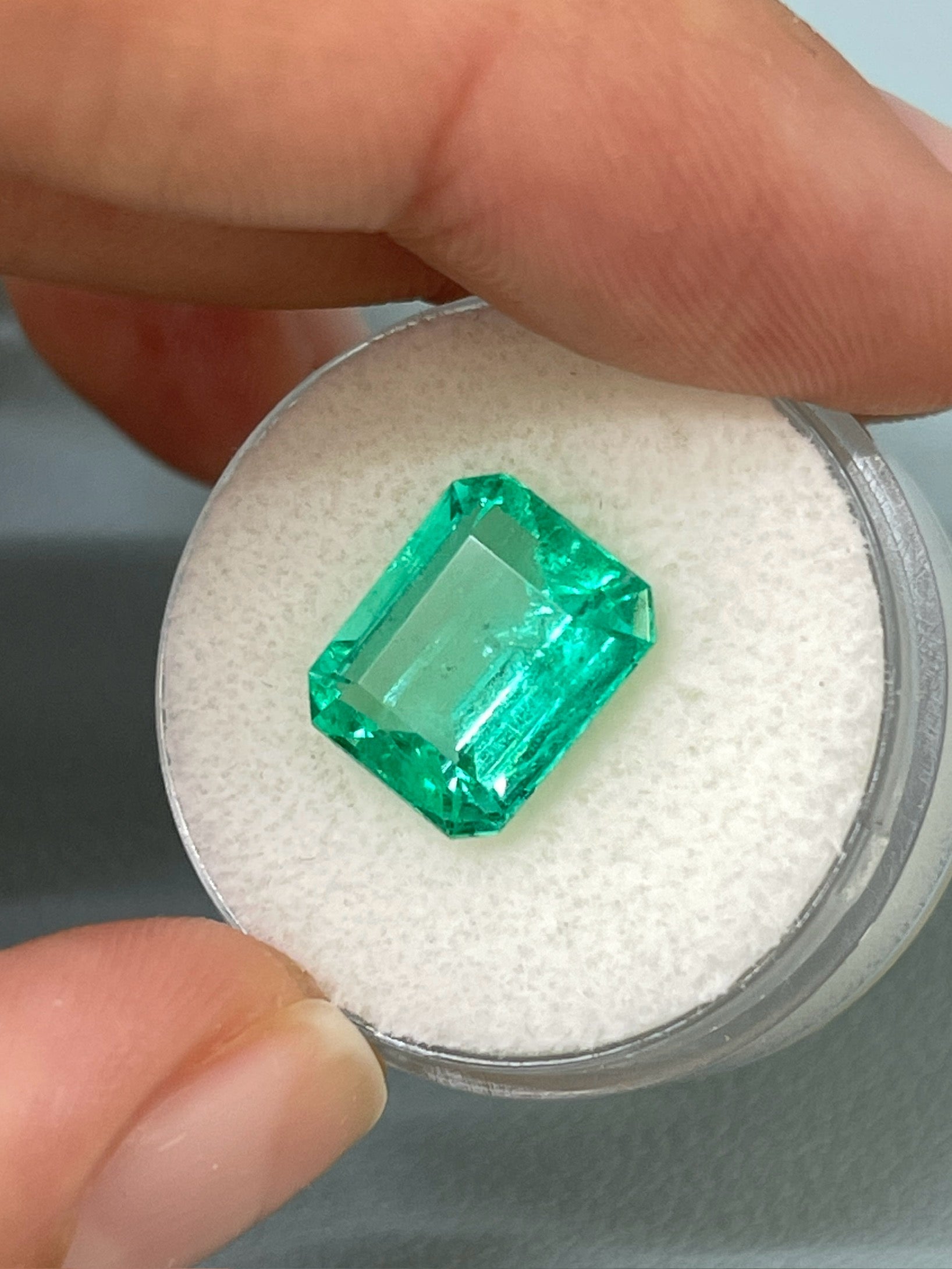 5.02 Carat 11.5x9 Crystalline Natural Loose Colombian Emerald-Classic Emerald Cut - JR Colombian Emeralds