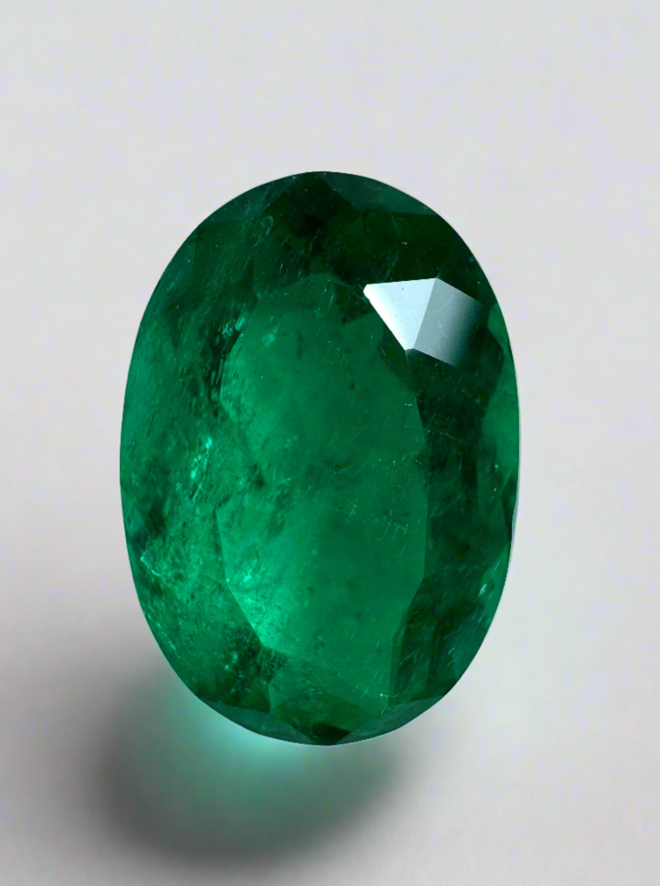 4.0 Carat Vivid Dark Muzo Green Natural Loose Colombian Emerald-Oval Cut - JR Colombian Emeralds