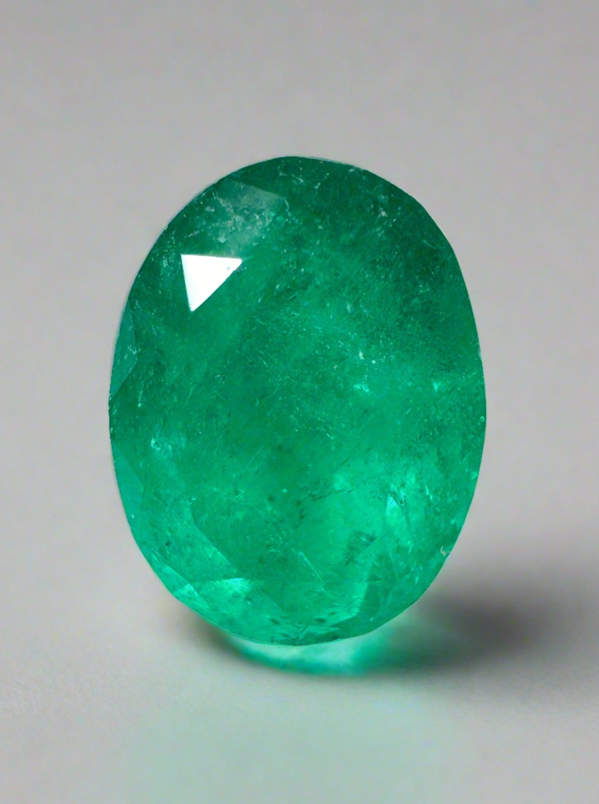 4.16 Carat Deep Green Natural Loose Colombian Emerald-Oval Cut - JR Colombian Emeralds