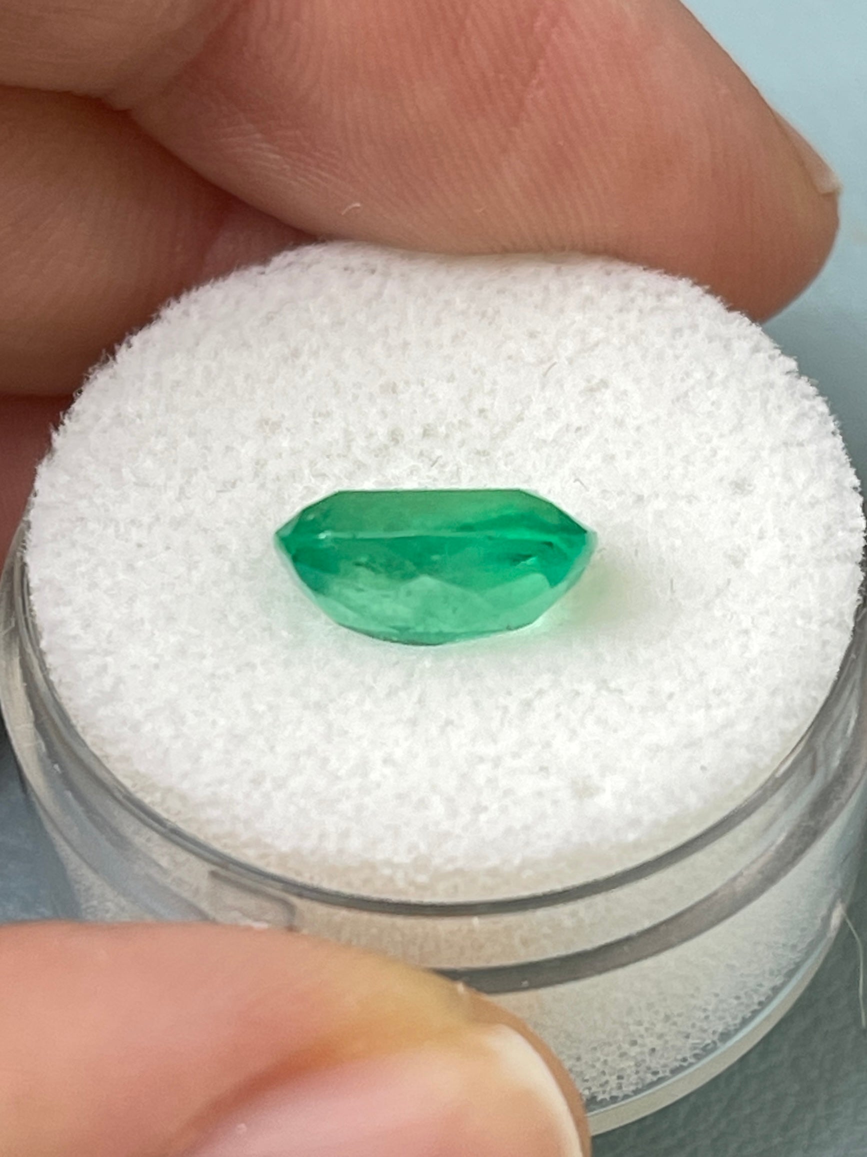 2.91 Carat 10.4x8.3 MediumGreen Natural Loose Colombian Emerald-Elongated Cushion Cut - JR Colombian Emeralds