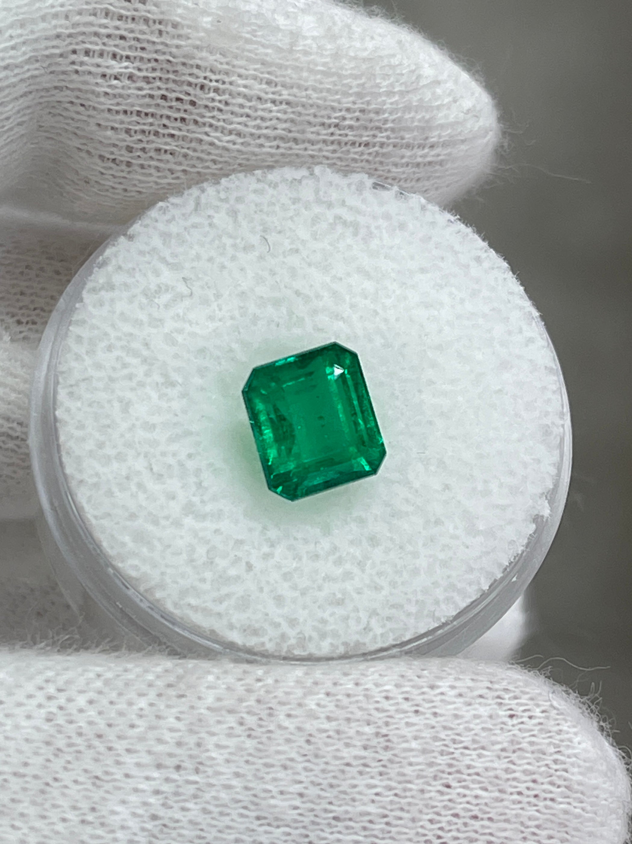2.09 Carat 7.5x6.5 AAA+ Investment Vivid Natural Loose Colombian Emerald-Emerald Cut - JR Colombian Emeralds