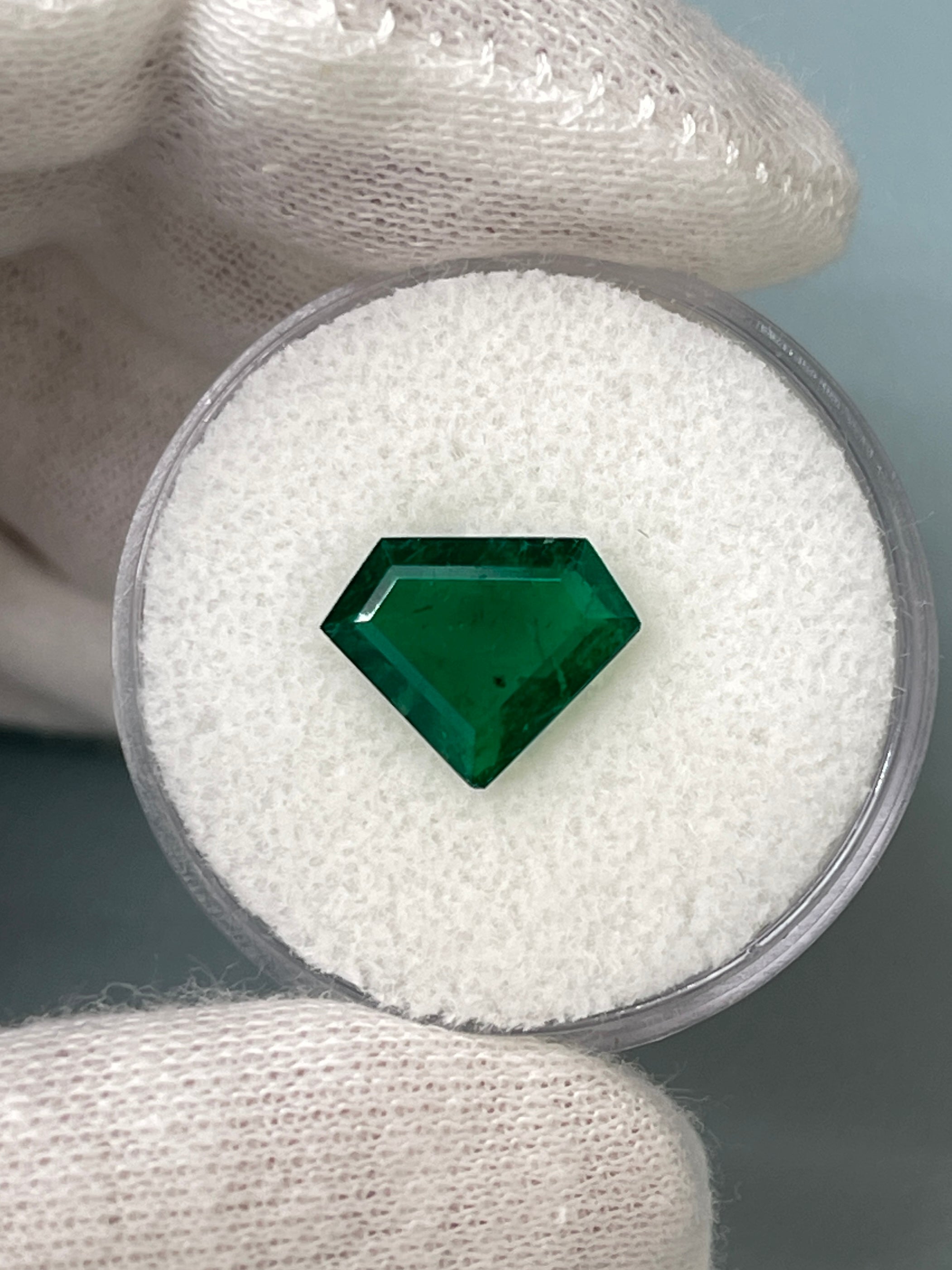 1.68 Carat AAA+ Muzo Fancy Shield Cut Natural Loose Colombian Emerald