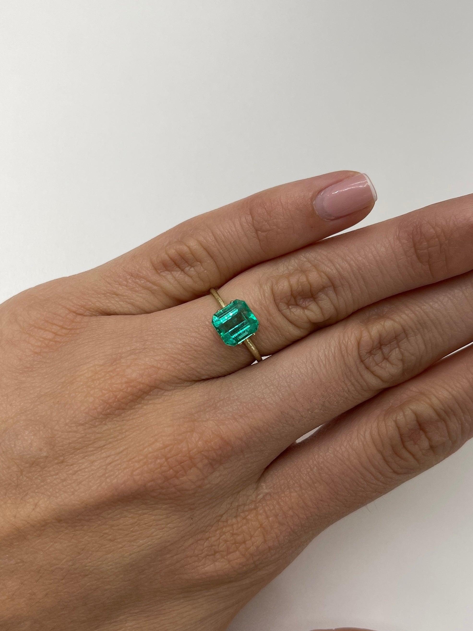 2.36 Carat Gemmy Natural Loose Colombian Emerald-Asscher Cut