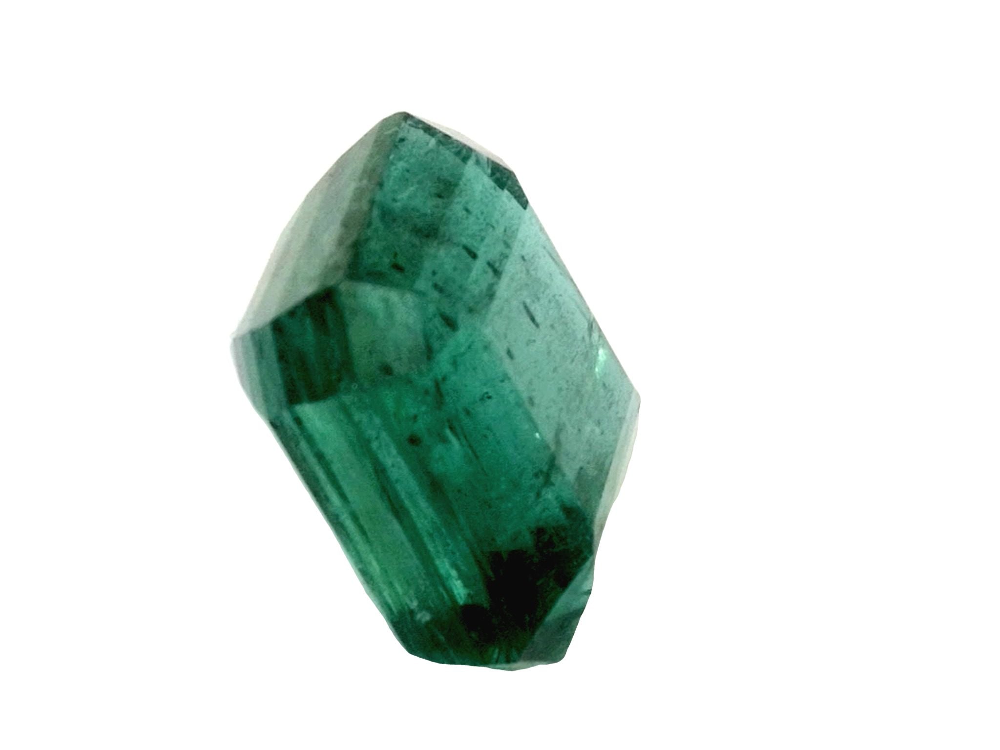 14.76 Carat 14x14 Dark Green Natural Loose Zambian- Asscher Cut - JR Colombian Emeralds