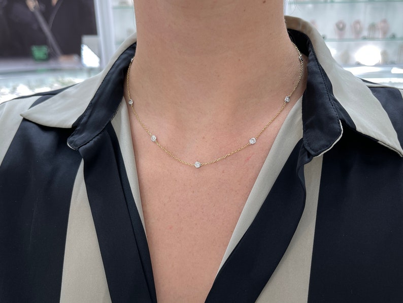 Two-Toned Gold Diamond Necklace