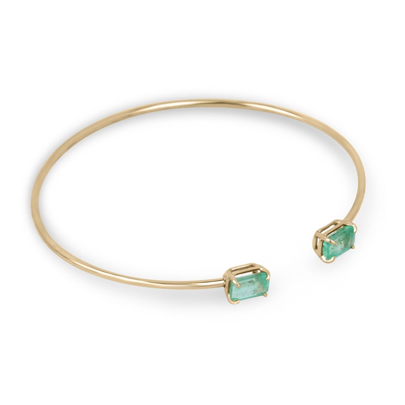 Gold Vivid Medium Light Green Bracelet