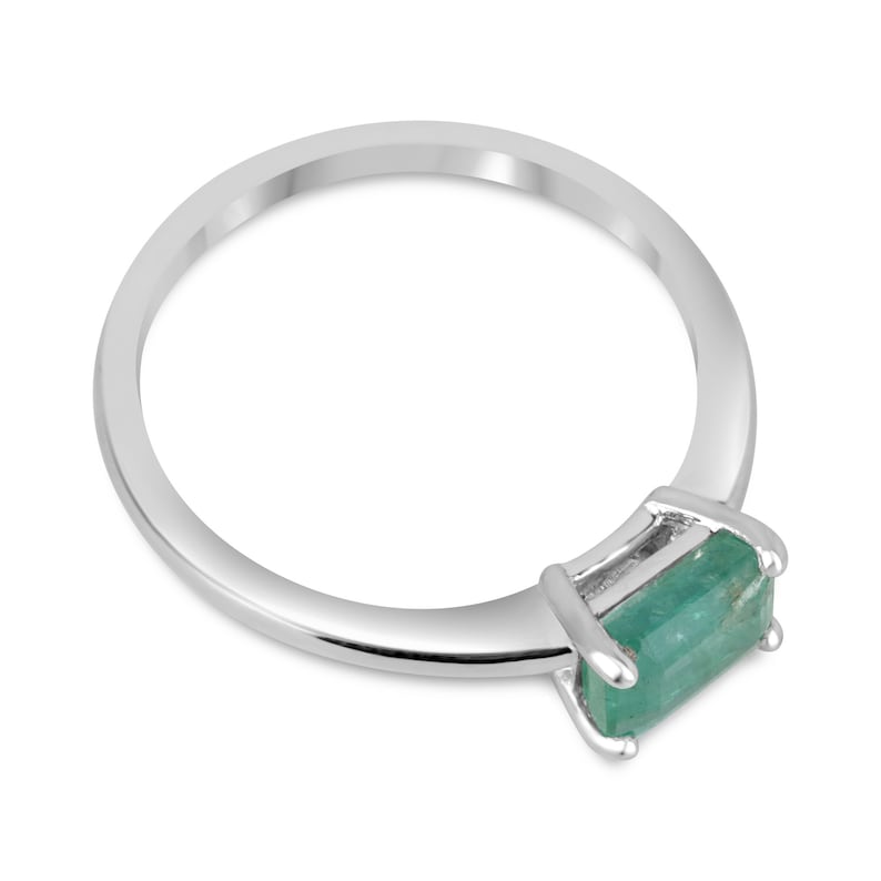 1.05ct Emerald Cut East to West Woman's Ring