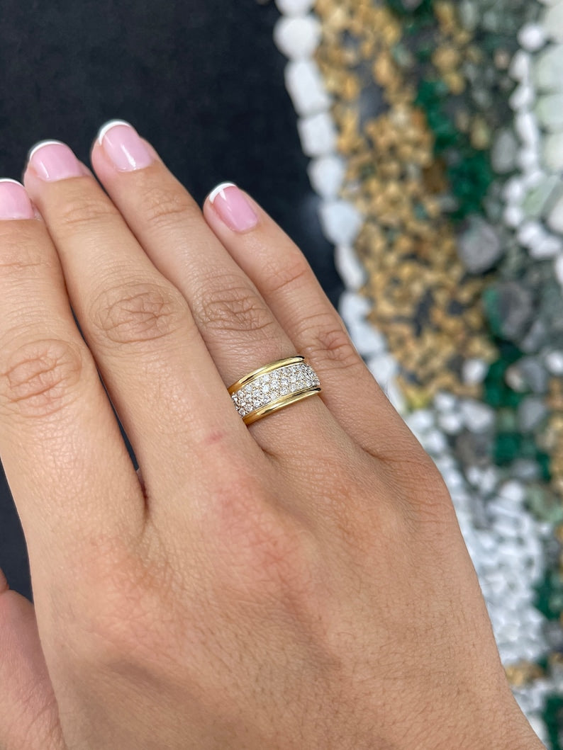 Wide Gold Band - Thick Gold Ring, Smooth Gold Ring – Adina Stone Jewelry