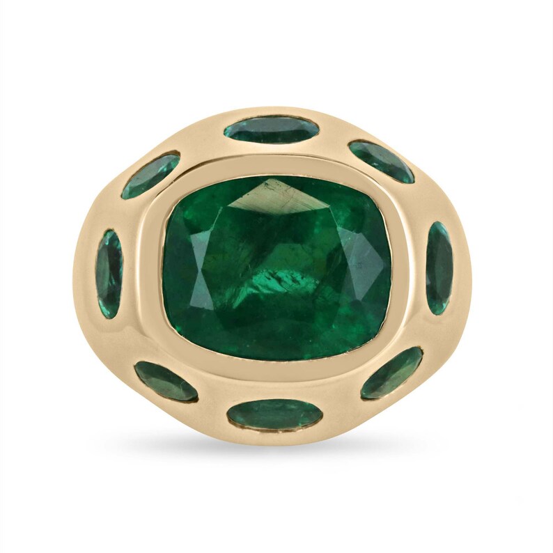 Emerald Gypsy Statement 9 Stone Ring