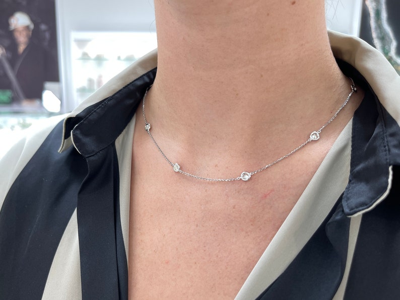 Diamond by the Yard Necklace – Five Star Jewelry Brokers