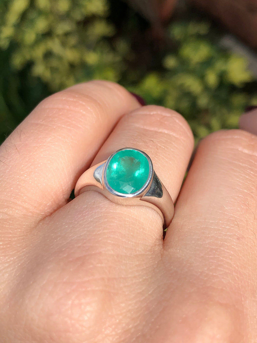 Colombian Emerald Men's Ring