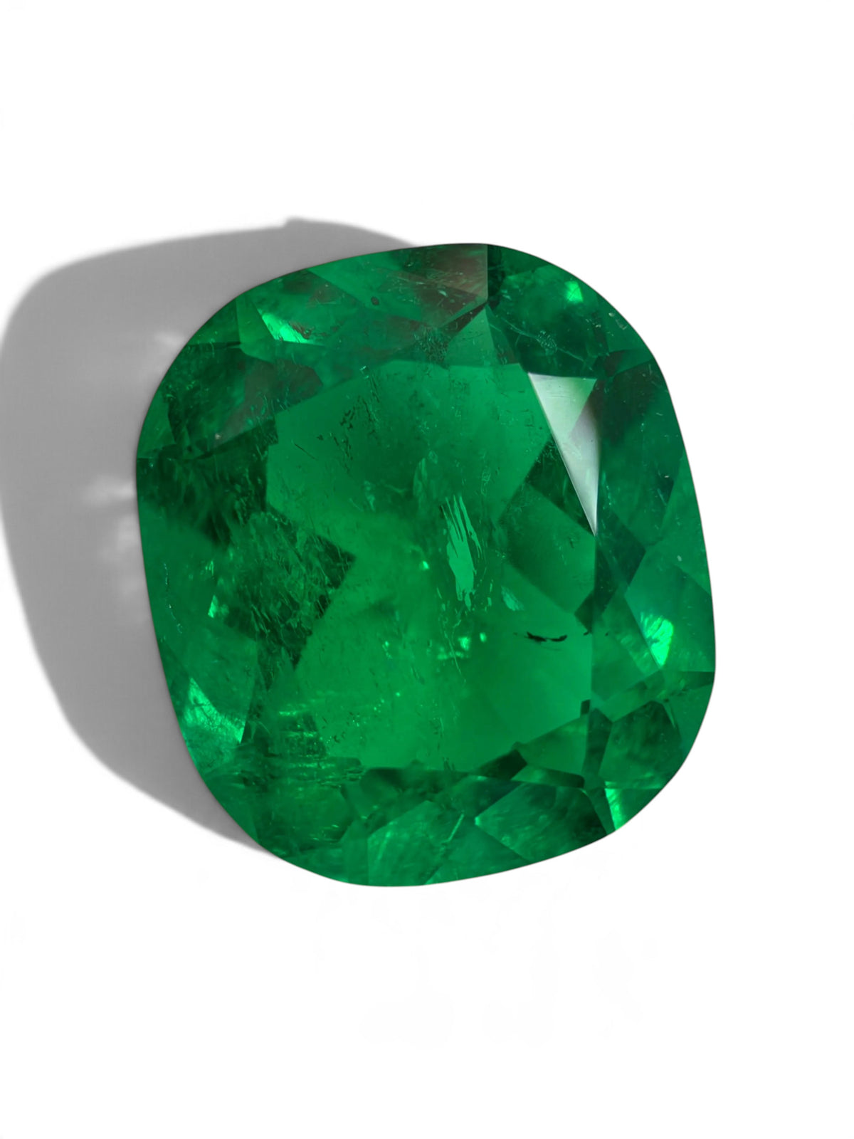 3.61 Carat Investment Grade 11x10 Vivid Muzo Green Natural Loose Colombian Emerald- Cushion Cut