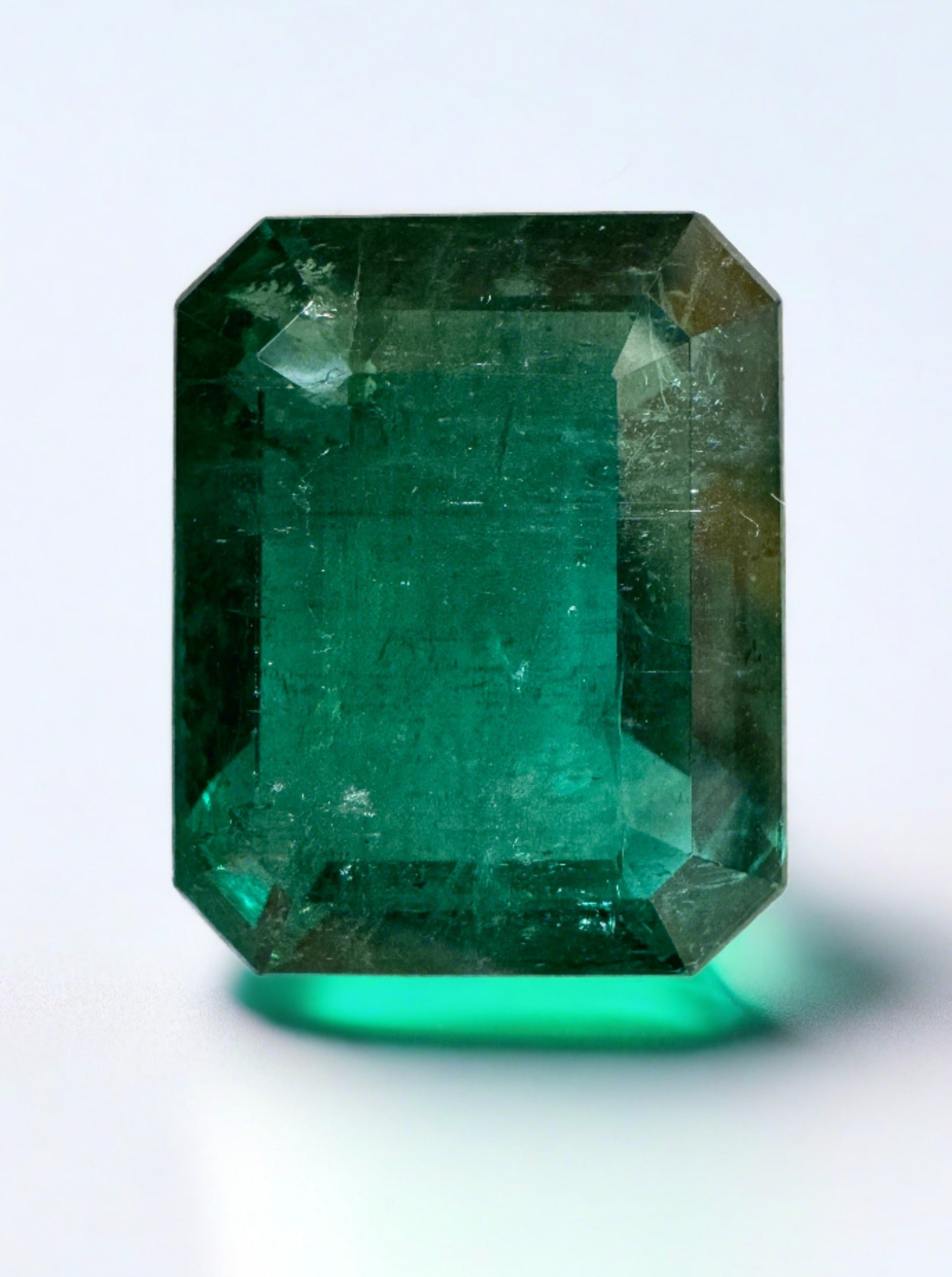13.78 Carat 16x13 Fine Natural Loose Zambian Emerald- Emerald Cut - JR Colombian Emeralds
