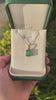 1.90ctw 14K Gold Pendant with Natural Emerald & Diamond in Green