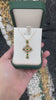 18K Gold Pre-Colombian Style Cross Pendant with 20tcw of Dark Green Round Cut Emeralds