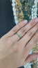 0.80tcw 14K Round Cut Medium Green Round Emerald Unisex Eternity Men's Engagement Band Ring