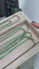 46.28 CARAT Large Emerald Cut Prong Tennis Necklace Solid 14K Yellow Gold