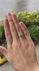 Platinum Solitaire Ring with 1.74ct Asscher Cut Vivid Green Emerald