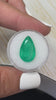 7.49 Carat 18x11 Green Natural Loose Colombian Emerald-Pear Cut