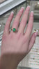 Elegant 14K Gold Ring Featuring 2.50ct Medium Dark Green Emerald Cut Gem